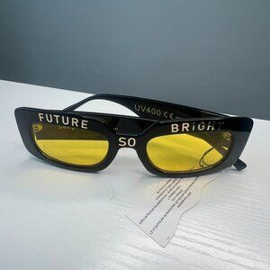 Indy “Future So Bright” Sunglasses in Black + Yellow
